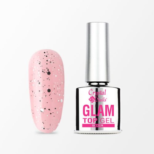 Glam top gel 4ml -  Silver