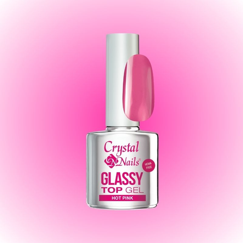 Hot Pink Glass effect Top gel 4ml