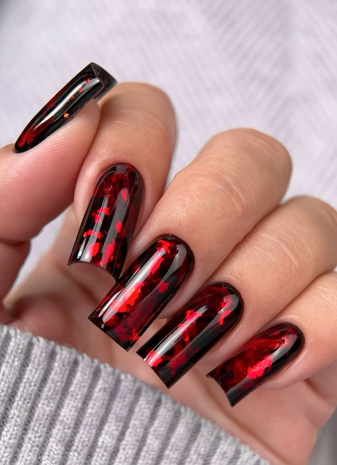 Red Glass effect Top gel 4ml